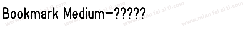 Bookmark Medium字体转换